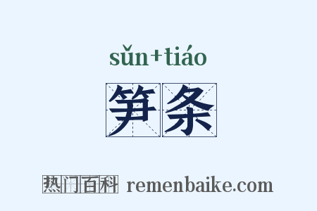 笋条是什么意思的图片